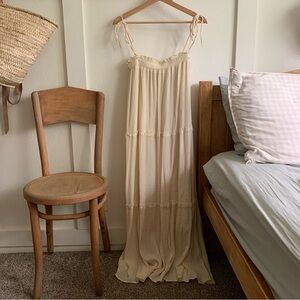 Cream Beachy Maxi Dress SMALL